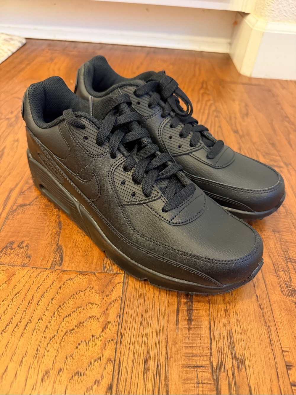 Nike Black Leather Sneakers